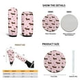 thumbnail image 6 of Yuyamidu Dachshund Car Seat Covers Full Set Dog Paw Car Floor Mats Steering Wheel Cover Cute Safe Belt Pads Pink Handbrake Cover Cup Holders, Set of 15, 6 of 6