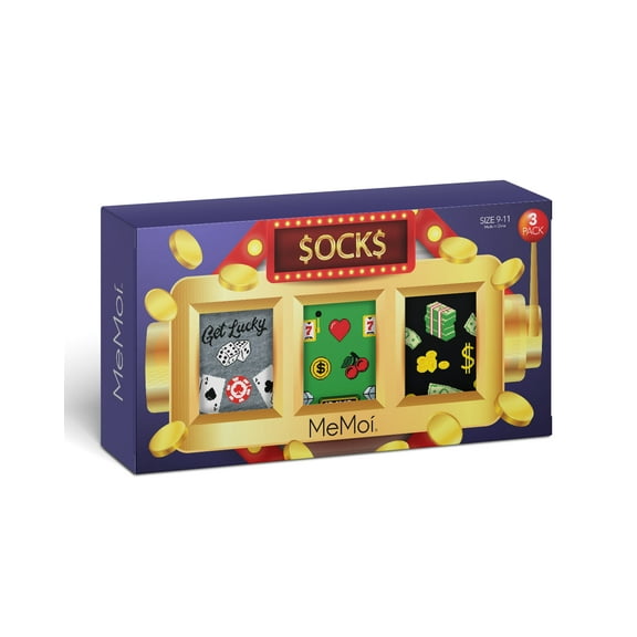 MeMoi You Bet You 3 Pack Gift Set Crew Socks - Womens - Female, One Size, Multi