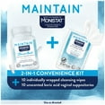 thumbnail image 2 of Monistat Maintain Boric Acid for Vaginal Odor Convenient 2-in-1 Kit, 10 Feminine Wipes and 10 Boric Acid Suppositories for Women, 2 of 14
