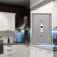 thumbnail image 3 of Amerelle 74TBN Moderne Wallplate 1 Toggle Cast Metal Brushed Nickel 1-Pack, 3 of 7