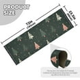 thumbnail image 5 of Yayeee Runner Rug for Bedroom 2'x6' Machine Washable Hallway Non Slip Mat, Green Christmas Trees, 5 of 8