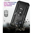 thumbnail image 5 of Phone Case for iPhone 14 Pro Max Case, Military Grade Protective iPhone 14 Pro Max Cases Cover with Ring Car Mount Kickstand for iPhone 14 Pro Max 6.7" - Black, 5 of 12