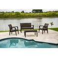 thumbnail image 2 of Rainbow RBO-ALASKA-BRW-4PC-CUSH Alaska 4 Piece Seating Set with Cushion, Brown, 2 of 2