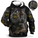 thumbnail image 3 of Sudadera con capucha para hombre, con estampado de tigre en 3D, holgada, de diseñador, para primavera y otoño, de manga larga, talla 4XL, ropa Harajuku Y2k de gran tamaño, 3 of 5