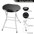 thumbnail image 3 of Pemberly Row Portable Sturdy Folding Stools Lightweight Fishing Stool Black, 3 of 8