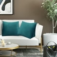 thumbnail image 4 of WOWMAX Reading Pillow Bed Wedge Large Adult Backrest Lounge Cushion with Pocket Firm Back Support for Sitting Up in Bed Couch Without arms for GERD Heartburn Velvet for Christmas/Holidays Cyan, 4 of 7