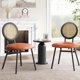 thumbnail image 3 of Yeshouse Sillas de cocina con tapizado grueso, modernas sillas de comedor negras (juego de 2), sillas de comedor que ahorran espacio con patas de metal para sala de estar, 3 of 9