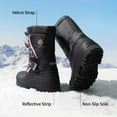 thumbnail image 4 of DREAM PAIRS Mid Calf Waterproof Winter Snow Boots Kamick for Big Kid Boys & Girls. color Black/Pink, size 13., 4 of 6