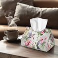 thumbnail image 4 of ZUXONGSY Hummingbird Flower Tissue Box Cover Rectangular PU Long Tissue Box Cover with Buckle Waterproof Tissue Cover Easy to Clean Napkin Tissue Dispenser Stylish Home Decor, 4 of 7