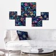 thumbnail image 2 of Designart "Moroccan Fantasy" Floral Wall Art Set Of 5 - Multicolor Glam Living Room Metal Art Set, 2 of 6