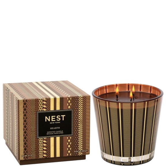 NEST Fragrances 3-Wick Candle- Hearth , 21.2 oz