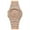 Rose Gold, variant on Guodhu Luxury Unisex Watch Crystal Diamond Watches for Women Mens Calendar Analog Quartz Watch Gold /Silver Tone Stainless Steel Wrist Watchse