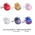 thumbnail image 3 of Minnieouse Bordado bolsita bendiciones cordón joyería regalos bolsa de almacenamiento hogar Oficina dormitorio colgante puerta ventana coche colgante Ropa, zapatos y accesorios Miscelánea Rosa Minnieouse AP017960-03, 3 of 6