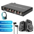 thumbnail image 4 of POINTERTECK Digital Optical Audio Converter Audio Adapter Portable Audio Switcher Black Audio Splitter Audio Extractor with Decoder Decoding for Home School Concert Cinema Squares, 4 of 9
