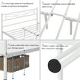 thumbnail image 2 of Yaheetech Metal Full Size Platform Bed with Cloud-inspired Design Headboard, White, 2 of 7