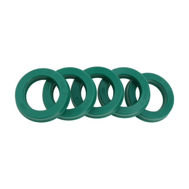 Anillo de Sello de Aceite Universal Unique Bargains Labio UN Sello de Eje Rotativo 25x38x7mm Alta Presión TPU Verde 5 Pcs