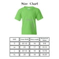 thumbnail image 5 of Gildan Youth Heavy Cotton T-Shirt, Blank Tee for Crafts & DIY, Kids Short Sleeve Tee, Lime, XS, 5 of 5