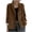 Brown, variant on Corduroy Blazer for Women Solid Ribbed Suit Jackets with Pockets Comfort Fashion 2026 Dressy Casual Fall Sport Coats Gray XXL