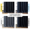thumbnail image 3 of TiaGOC Faux Linen Room Darkening Curtains - 84 Inches Long Luxury Linen Curtains for Bedroom & Living Room (1 Panel), 50W X 84L, Nightfall Navy, 3 of 9