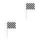 thumbnail image 1 of Advancent 100 piezas de accesorios de charcutería, palillos de de carreras, banderas, adornos para coches de carreras, comida, comedor, Type2 NO2, 1 of 6