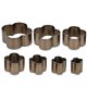 thumbnail image 1 of Lot de 7 matrices de découpe pour cuir, en acier à haute teneur en carbone, pour bricolage, fait à la main, 1 of 4
