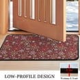 thumbnail image 3 of Red Christmas Snowflake Pattern Door Rugs,Washable Non Slip Door Mats Indoor,Decorative Door Mats,Entry Mat Indoor for Entrance,Bedroom,Kitchen,Bathroom,30"x17", 3 of 6