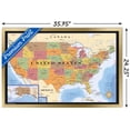 thumbnail image 3 of Map - USA Time Zones Wall Poster, 22.375" x 34", Framed, 3 of 3