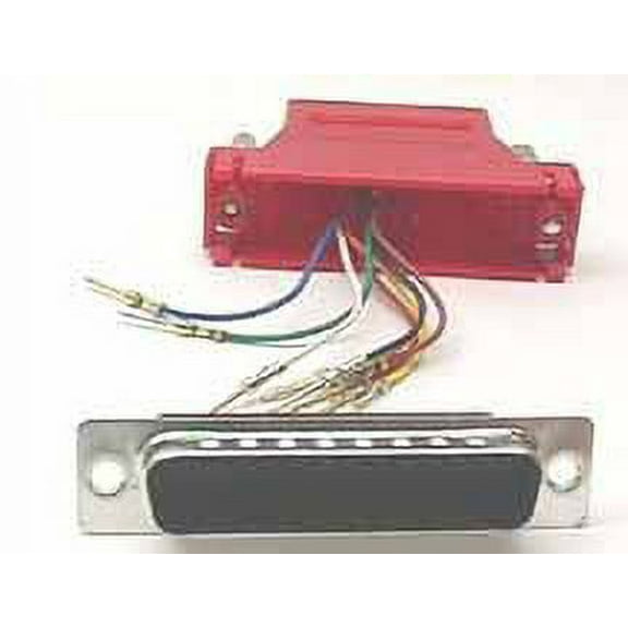 IEC DB25M-RJ4508-RD DB25 Male to RJ4508 Adapter Red