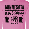 thumbnail image 4 of Inktastic Minnesota Awesome Since 1858 Long Sleeve T-Shirt, 4 of 5