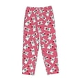 thumbnail image 6 of Uemuo French Bulldog Pattern Women's Wide Leg Palazzo Lounge Pants with Pockets Light Weight Loose Comfy Casual Pajama Pants-Medium, 6 of 9