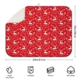 thumbnail image 2 of Red Christmas Reindeer Pattern Dish Drying Mat for Kitchen 1 Pack, Ultra Absorbent Microfiber Dishes Drainer Mats,18x24in(46x61cm), 2 of 4