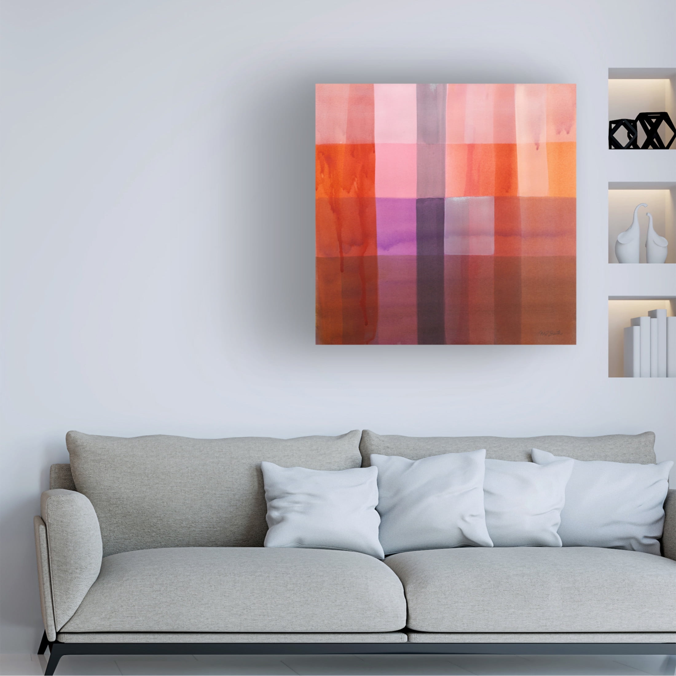 Canvas Wall Art - Mark David Smith 'Zion' Wall Art for Living Room, Bedroom, or Office Décor by Trademark Fine Art - 35 x 35 Inches