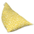 thumbnail image 2 of Yellow Lounger Chair Bag, Yellow Tropical Exotic Pineapple Fruit Pattern with Dots Little Circles, High Capacity Storage with Handle Container, Lounger Size, White and Yellow, by Ambesonne, 2 of 5