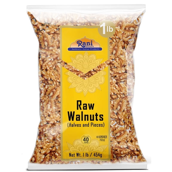 Rani Raw Walnuts, Halves and Pieces 16oz (1lb) 454g ~ All Natural | Kosher | Vegan | Gluten Friendly