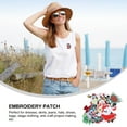 thumbnail image 4 of LOLIPPYY 18pcs Iron-On Embroidery Applique Patches for Jackets, Jeans, Bags, Crafts, Denim - Christmas Holiday Decoration Set, 4 of 7