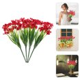thumbnail image 6 of UPGRATOR Artificial Small Plants Red Plastic Decorative Item for Homeowners 12Pcs 12.6X4.7In, 6 of 6