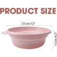 thumbnail image 2 of Collapsible Wash Basin, Washing Dishpan, Folding Dish Bowl Tub Set (Pink Color), 2 of 8