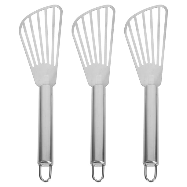 EeaseMX 3 espátulas de acero inoxidable para pescado, espátula para freír carne, espátula para anguila