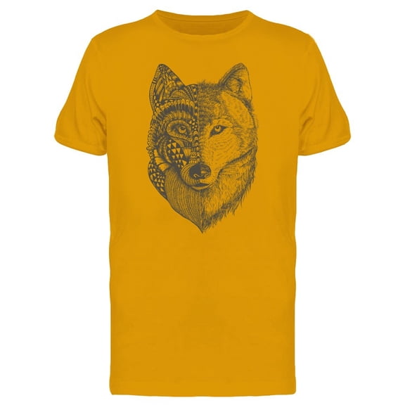 Zen Wolf Paint Splatters Tee Men's -Image by Shutterstock