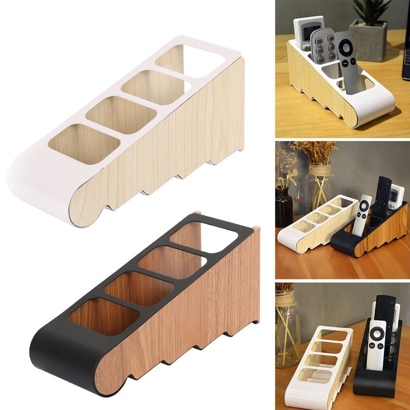 Remote Control Holder Storage Box Table Desk Case Home Organizer Shelf