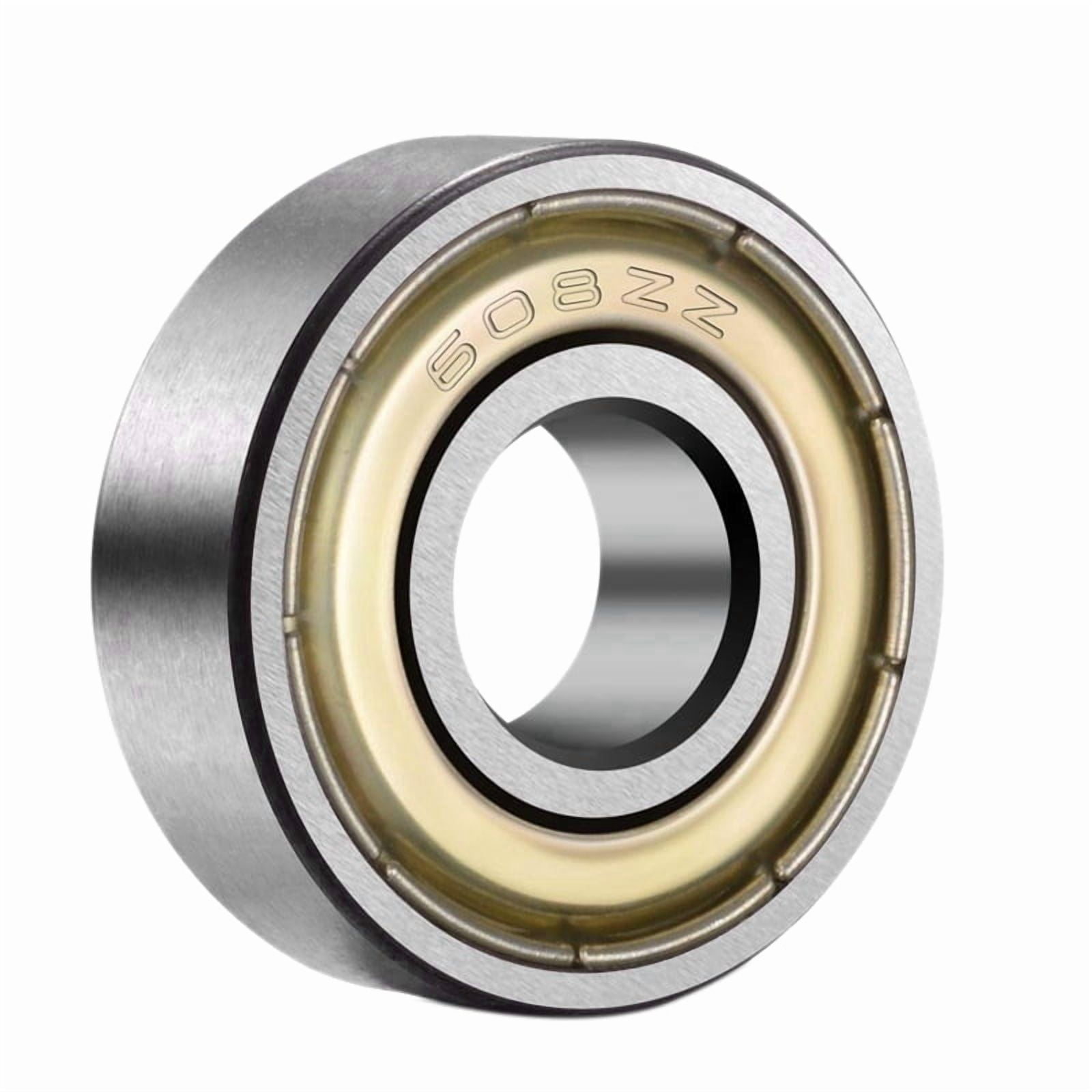 150Pcs 608 ZZ Ball Bearings, Metal Double Shielded Miniature Deep Groove Skateboard Ball Bearings (8mm X 22mm X 7mm)