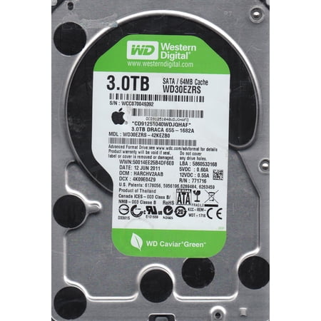 WD30EZRS-42KEZB0, DCM HARCHV2AAB, Western Digital 3TB SATA 3.5 Hard Drive