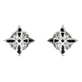 thumbnail image 1 of JOYARIS Aretes Broquel Pendiente Nudo De Bruja Liso Plata Ley 925 A-0000052, 1 of 4