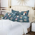 thumbnail image 6 of Coolnut Christmas Penguins Pattern Pillowcase, Super Soft Pillow Shams Covers, Plush Cozy Pillow Cases with Zipper, 21" X 54"（485） Home Decor Gifts, 6 of 6