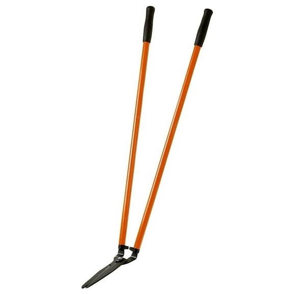 Lawn Shears with Horizontal Blades - 44 Inch Steel Handle Grass Shear for Trimming, Edging & Precise Cutting in Shrubs, Borders and Around Trees Black