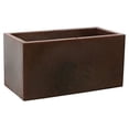 thumbnail image 2 of Ecobo 15.7 inches Eco-Friendly Rectangular Planter Box, Bloco Indoor/Outdoor use, Durable, Versatile & Lightweight, Designed by Brazilian Artisans, Contemporary All-Weather Design – Brown, 2 of 5