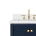 thumbnail image 6 of ARIEL Cambridge 61 Inch Midnight Blue Bathroom Vanity Double Sink, Solid Wood, White Quartz Countertop, 1.5-Inch Edge, Rectangular Undermount Sinks, 4 Soft Closing Doors, 6 Drawers, 6 of 10