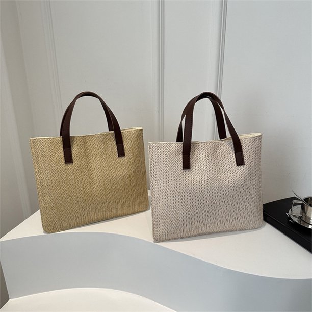 Bolso de hombro casual para mujer Bolso de mano Bandolera | Bolso bandolera con correa ajustable | Poliéster | Diseño elegante y holgado | Opciones de color caqui beige | 32x27cm | Ligereza |