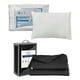 thumbnail image 1 of Colcha individual Acabado Ultrasónico Trinity Negro + Almohada Frosty, 1 of 8