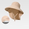 thumbnail image 4 of HONHUZH Summer Hats Womens Wide Brim Sun Hat With Windproof Chin Strap UPF 50 Summer Fishing Hat, 4 of 6